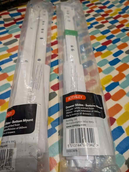 Photo of free Rothley drawer slides - bottom mount- 2 pairs (Bonnington EH6) #1