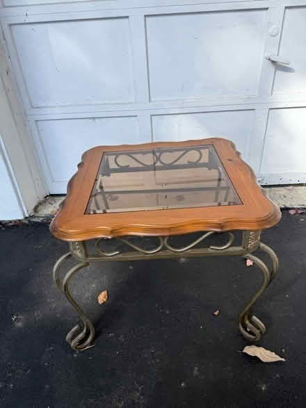 Photo of free Wood Glass Table (Mahopac) #1