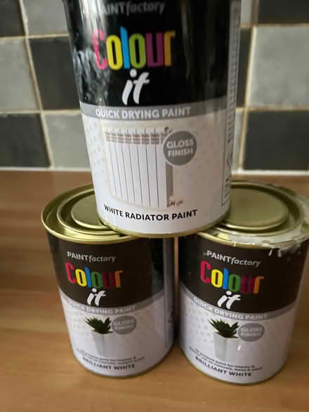 Photo of free 3 small tins paint (Wilstead MK45) #1
