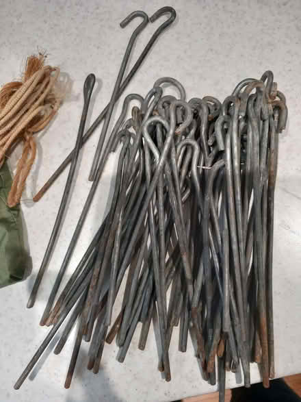 Photo of free Metal tent pegs (Woodley RG5) #1
