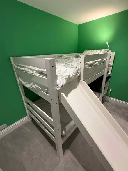 Photo of free White bed bed solid wood with slide (Richmond TW10) #2