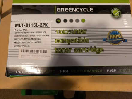Photo of free Laser printer tonere cartridge (Ypsilanti Township, Ford Lake) #1