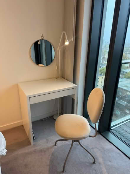 Photo of free Desk, chair, mirror and lamp (N4 3FT) #1