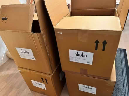Photo of free 4 very substantial cardboard boxes 51cm x 51cm x 48cm (Craigmount EH12) #1