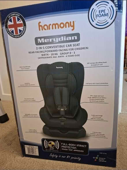 Photo of free Harmony Car Seat (Henbury BS10) #2