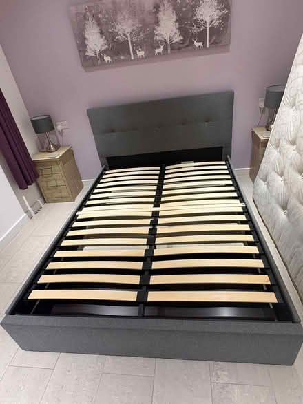 Photo of free King size bed frame and head board (Kingsclere RG20) #1