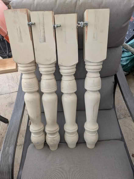 Photo of free Painted pine table legs (Braintree CM7) #1
