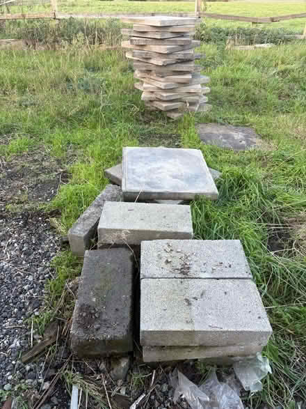 Photo of free Breeze blocks and heavy duty flagstones (Croft WA3) #1