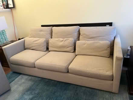 Photo of free Beige couch and swivel chair (Redwood shores) #1