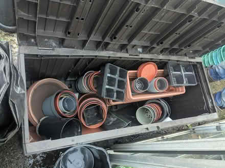 Photo of free Garden storage container and pots (M32 stretford) #4
