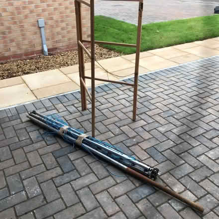 Photo of free Rotary clothes line and wooden towel rail / airer (Carlisle CA2) #1