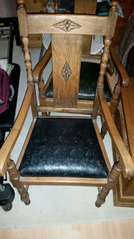 Photo of free 2 arms dining chairs and 4 dining chairs (Askew Road W12) #1