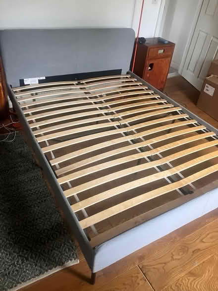 Photo of free King size bed frame IKEA SLATUM (N155ey) #2