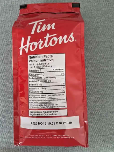 Photo of free Tim Hortons Original Blend (Stanley Park Kitchener) #1