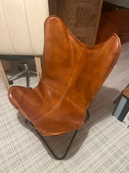 Photo of free Leather butterfly chair (Abingdon OX14 3) #2