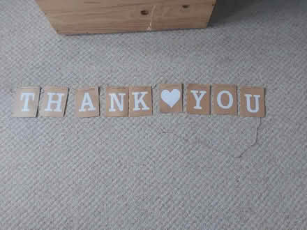 Photo of free 3 x Thank you bunting banners (Seven Sisters N15) #1