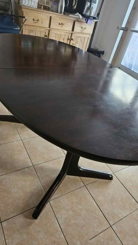 Photo of free Large wooden table with 6 chairs (Hoddesdon EN11) #3