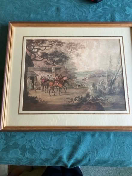 Photo of free Vintage framed hunting scene (Pant SY10) #1