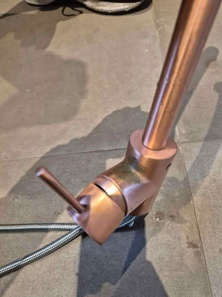 Photo of free Used copper coloured kitchen tap (Woodham, Woking GU21 5TN) #3