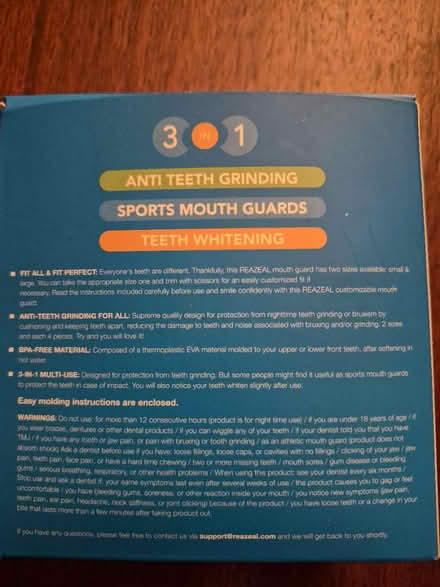 Photo of free ReaZeal Reuseable mouth guards (Toronto) #2
