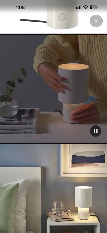 Photo of free Small IKEA table lamp—like new (Falls Church City) #3