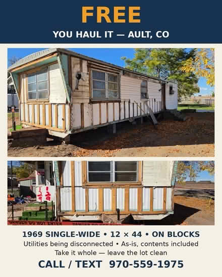 Photo of free single-wide (Ault Colorado) #1