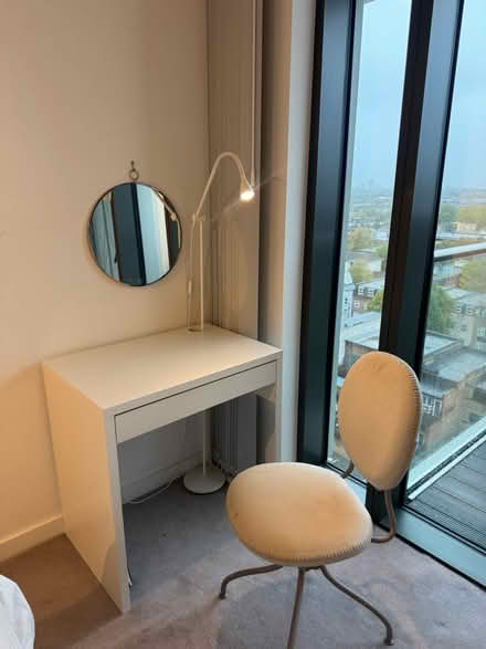 Photo of free Desk, chair, mirror and lamp (N4 3FT) #2