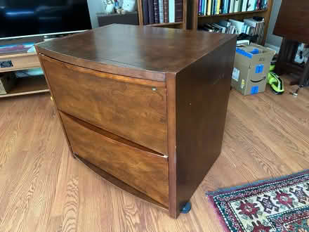 Photo of free File cabinet, wood finish, 2 drawer (Falls Church City) #2
