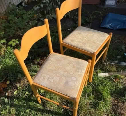 Photo of free 2 x Wooden matching chairs (SM68QX) #2