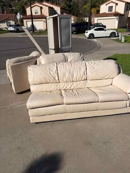 Photo of free 3 piece sectional and cabinet (Escondido) #1