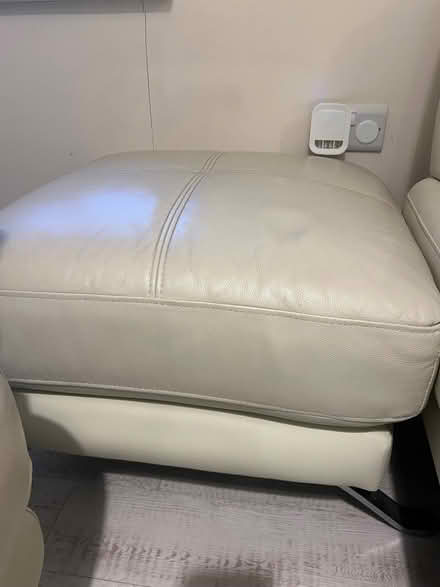 Photo of free Leather footstool (Eastbourne BN21) #1