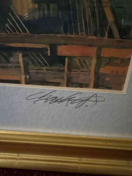 Photo of free Framed art by Charlie Wang (Wellesley Hills) #2