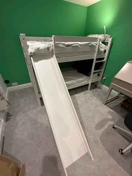 Photo of free White bed bed solid wood with slide (Richmond TW10) #4