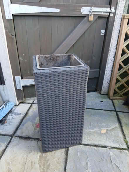 Photo of free Raised rattan plant pot (Cheadle heath SK3) #1