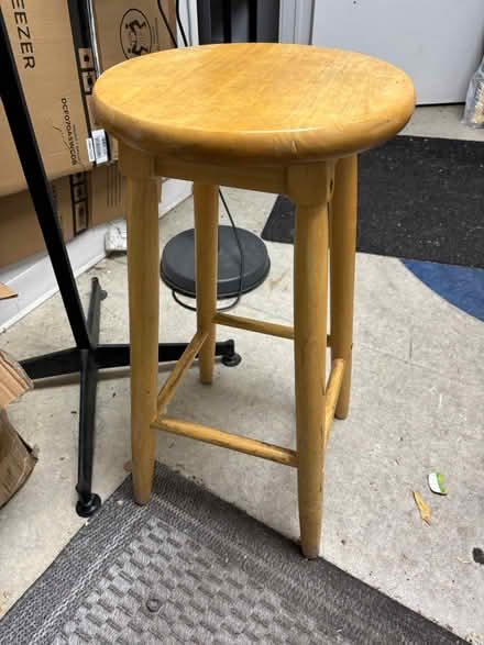 Photo of free Wooden bar stool (Midtown Toronto) #1