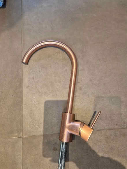 Photo of free Used copper coloured kitchen tap (Woodham, Woking GU21 5TN) #1