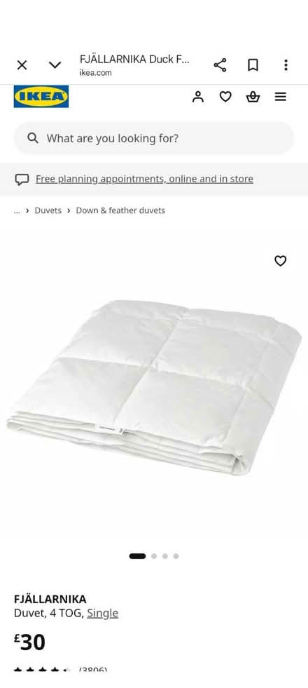 Photo of free Light ikea double duvet - down (Tufnell N7) #1