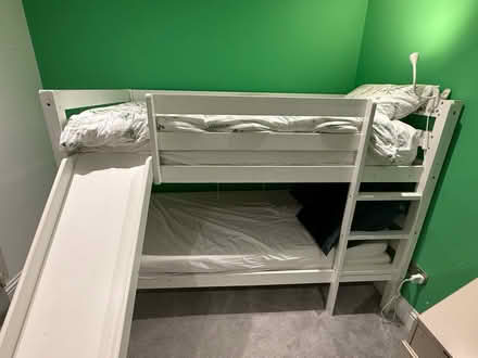 Photo of free White bed bed solid wood with slide (Richmond TW10) #3