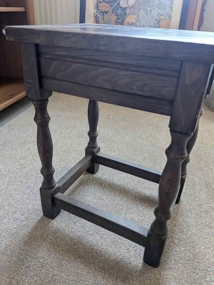 Photo of free Small solid wood table (M32 stretford) #2