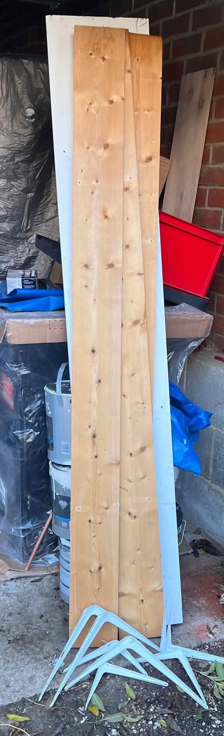 Photo of free Four shelves and wall brackets (Fobbing SS17) #2