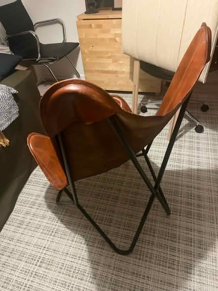 Photo of free Leather butterfly chair (Abingdon OX14 3) #3