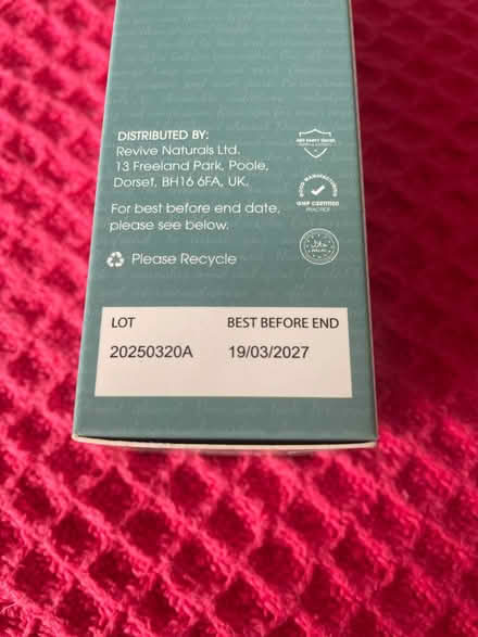 Photo of free New unopened B12 liquid cobalamin (Fareham central PO16) #3