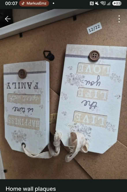 Photo of free wooden plaques (plaistow e130ha) #1