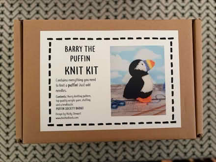 Photo of free Puffin Knitting Kit (Jane and Steeles) #1