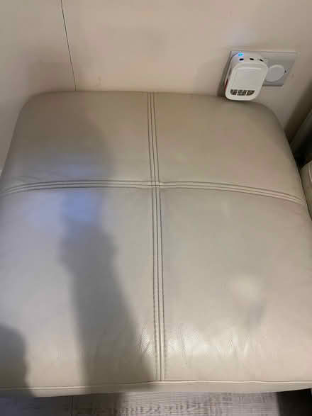 Photo of free Leather footstool (Eastbourne BN21) #2