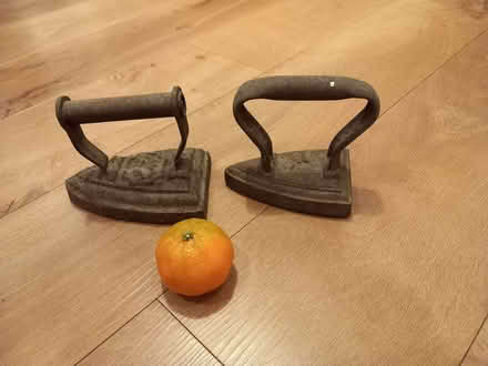 Photo of free 2 old flat irons. (Woodley RG5) #1