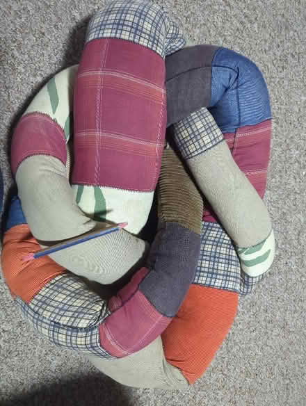 Photo of free One long length of stuffed Patchwork snake. (Moorlands LA1) #1
