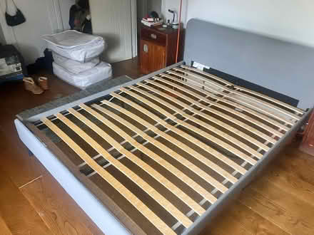 Photo of free King size bed frame IKEA SLATUM (N155ey) #1