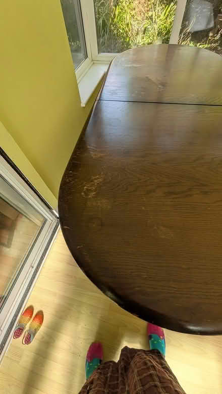 Photo of free Large dining table with 6 chairs (Bebington CH63) #2