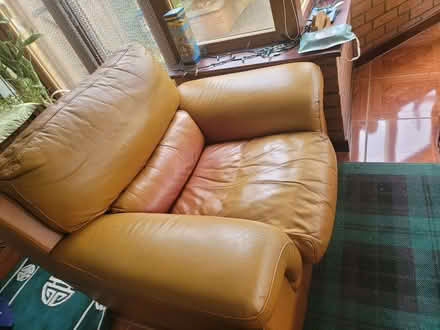 Photo of free Leather sofa suite (Little Earnock ML3) #1